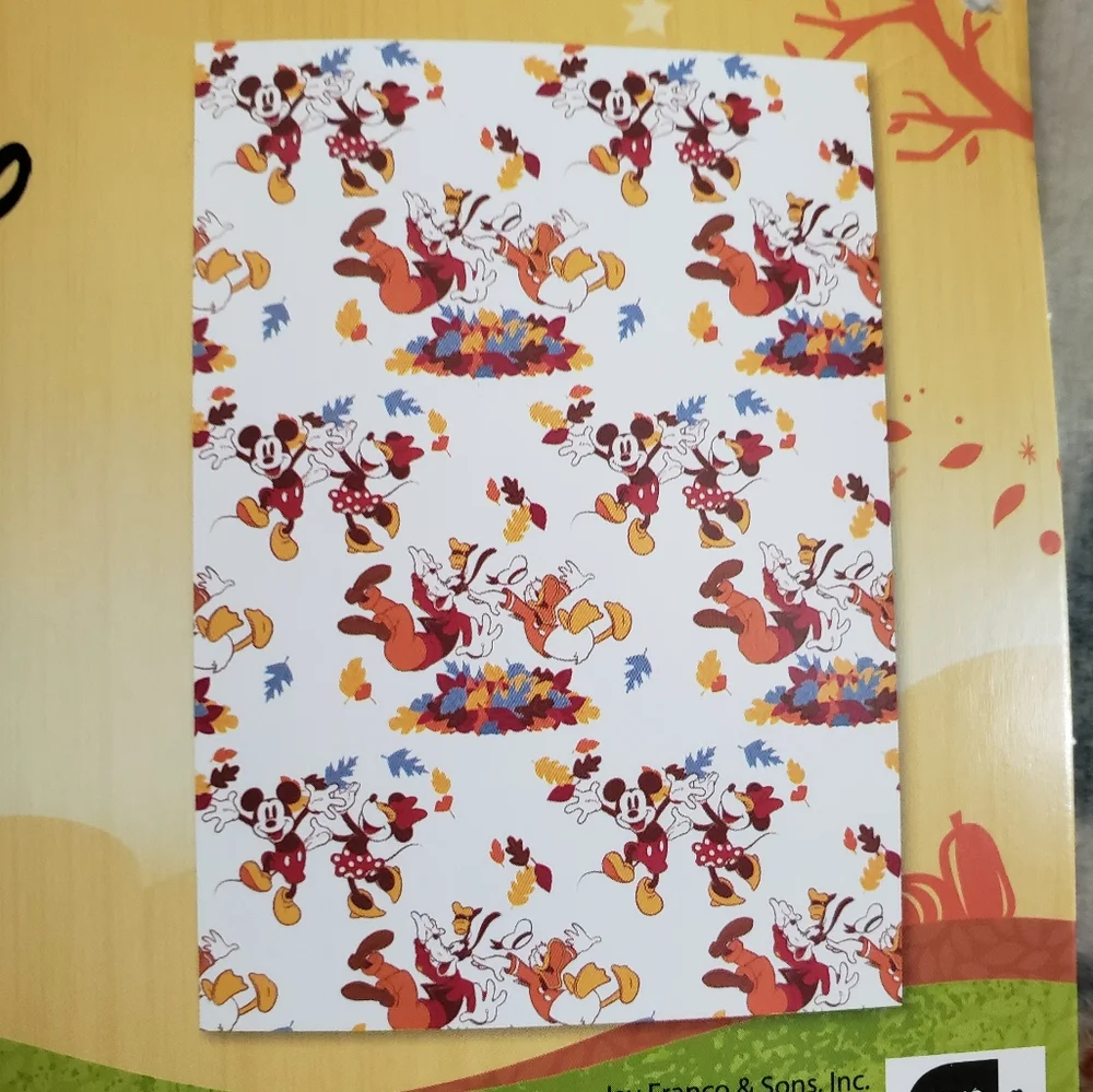 Disney Mickey & Minnie Mouse, Donald & Goofy Fall Autumn Throw Blanket 50x70